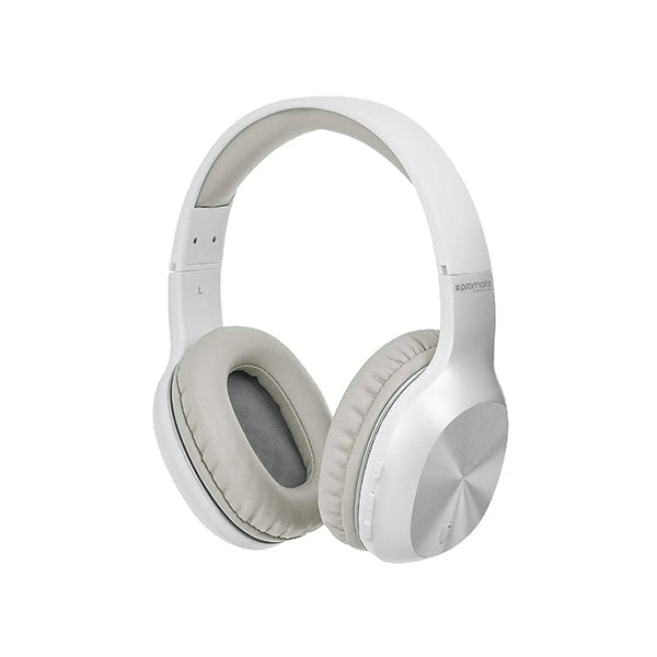 Promate Headsets & Earphones White / Brand New / 1 Year Promate, Symphony Bluetooth Headphone, Over-Ear Hi-Fi Stereo Wireless Extendable Headset with Built-in Mic, Soft Earpads, Passive Noise Cancellation and Wired Mode