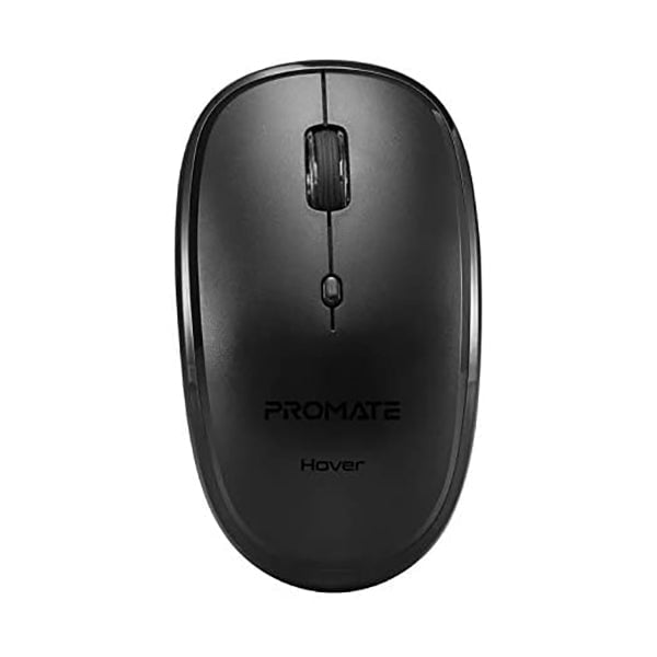 Promate Keyboards & Mice Black / Brand New / 1 Year Promate Hover Wireless Mouse, Portable 2.4GHz Ergonomic Precision Tracking Optical Mouse with USB Nano Receiver, 3 Adjustable Dpi Levels and Low Power Consumption for Laptops, iMac, PC, Desktop