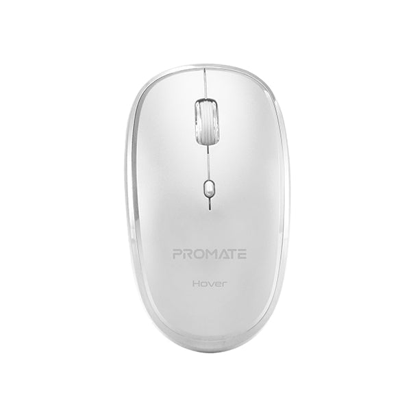 Promate Keyboards & Mice White / Brand New / 1 Year Promate Hover Wireless Mouse, Portable 2.4GHz Ergonomic Precision Tracking Optical Mouse with USB Nano Receiver, 3 Adjustable Dpi Levels and Low Power Consumption for Laptops, iMac, PC, Desktop