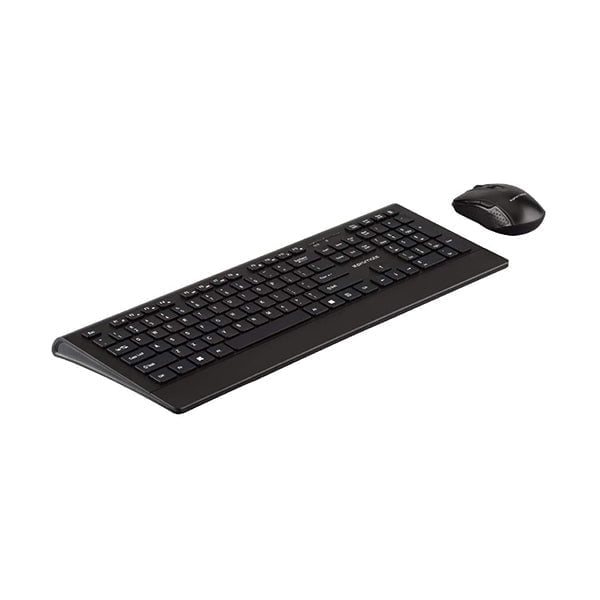 Promate Keyboards & Mice Black / Brand New / 1 Year Promate ProCombo-4 Wireless Keyboard and Mouse, Ergonomic Ultra-Slim 2.4GHz Cordless Combo Keyboard and 5 Button DPI Mouse with Wrist Rest Panel and Auto-Sleep Function, EN