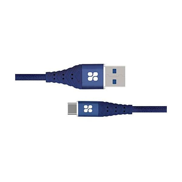 Promate Mobiles & Tablets Cables & Connectors Blue / Brand New / 1 Year Promate 1.2-Meter NerveLink-C USB-C Cable, 3A Fast Charging USB A Male to USB Type-C, with Short-Circuit Protection, Long Life and Anti-Tangle Cord Design for All Type-C Enabled Devices