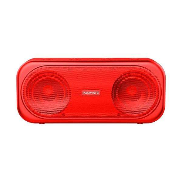 Promate Portable Speakers & Audio Docks Red Promate True Wireless Speaker, Powerful 10W Wireless Bluetooth V5.0 Stereo Speaker with Built-In Mic, 2000mAh Rechargeable Battery, USB Port, AUX and MicroSD Card Slot for Smartphones, Otic Red