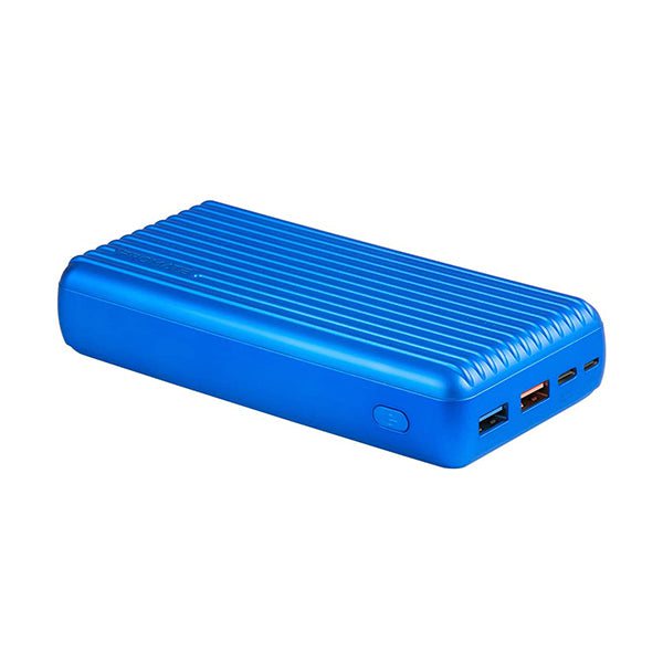 Promate Power Banks Brand New / 1 Year / Blue Promate Titan-30 30000mAh Power Delivery Power Bank, USB-C Two Way Portable Charger with 18W Power Delivery, Qualcomm Quick Charge 3.0 Port and Ultra-Fat 2.4A USB Port for Smartphones