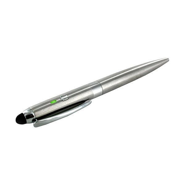 Promate Smart Pens Grey / Brand New / 1 Year Promate iPen4 Promate iPen 4 Multi-Function Aluminum Made 3-in-1 Stylus Pen for all Touch Screen Devices