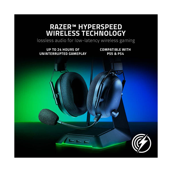 Razer BlackShark V2 Hyperspeed Wireless Gaming Headset - Black