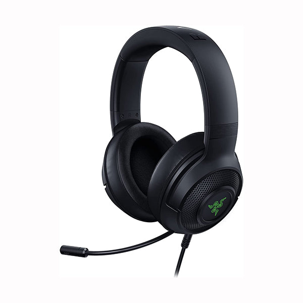 Razer Headsets Black / Brand New / 1 Year Razer Kraken V3 X Gaming Headset: 7.1 Surround Sound - Triforce 40mm Drivers - HyperClear Bendable Cardioid Mic - Chroma RGB Lighting - for PC