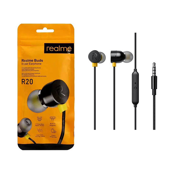 Realme Headsets & Earphones Black / Brand New Realme Universal Buds In-ear Earphone, 3.5mm