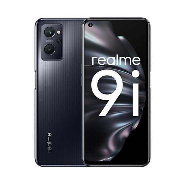 Realme Mobile Phone Black / Brand New / 1 Year Realme 9i, 6GB/128GB, 6.6″ IPS LCD 90Hz Display, Octa core, Triple Rear Cam 50MP + 2MP + 2MP, Selfie Cam 16MP, Fingerprint (side-mounted)