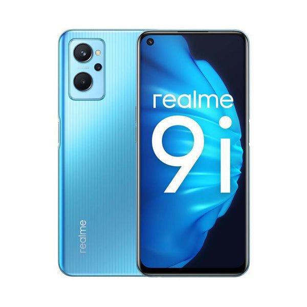 Realme Mobile Phone Blue / Brand New / 1 Year Realme 9i, 6GB/128GB, 6.6″ IPS LCD 90Hz Display, Octa core, Triple Rear Cam 50MP + 2MP + 2MP, Selfie Cam 16MP, Fingerprint (side-mounted)