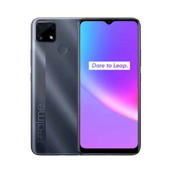 realme Mobile Phone Water Gray / Brand New / 1 Year Realme C25s, 4GB/128GB, 6.5″ IPS Display, Octa core, Triple Rear Cam 48MP, Selphie Cam 8MP, Fingerprint (rear-mounted)