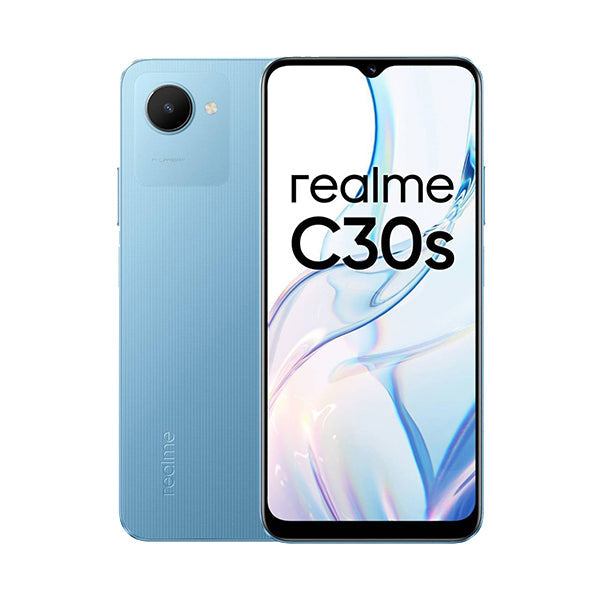 Realme Mobile Phone Stripe Blue / Brand New / 1 Year Realme C30s, 2GB/32GB, 6,5" IPS Display, Octa Core, Rear Cam 8MP, Selfie Cam 5MP, Fingerprint