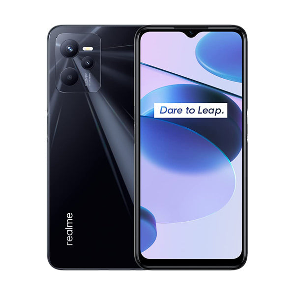 Realme Mobile Phone Glowing Black / Brand New / 1 Year Realme C35, 4GB/128GB, 6.6″ IPS Display, Unisoc Tiger T616 (12 nm), Triple Rear Cam 50MP + 2MP + 0.3MP, Selfie Cam 8MP