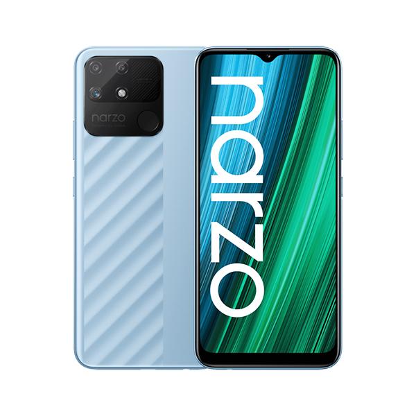 realme Mobile Phone Oxygen Blue / Brand New / 1 Year Realme Narzo 50A, 4GB/128GB, 6.5″ IPS LCD Display, Octa core, Triple Cam 50MP + 2MP + 2MP, Selfie Cam 8MP, Dim 164.5 x 75.9 x 9.6 mm