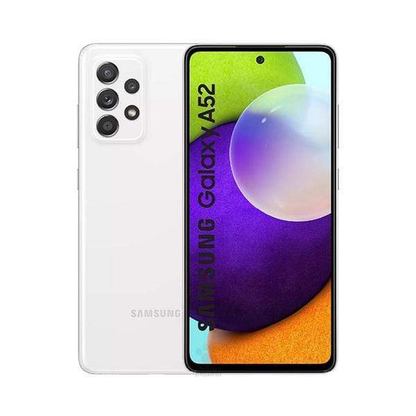Samsung Mobile Phone Awesome White / Brand New / 1 Year Samsung Galaxy A52, 8GB/128GB, 6.5″ Super AMOLED, 90Hz Display, Octa-core, Quad Rear Cam 64MP + 12MP + 5MP + 5MP, Selphie Cam 32MP