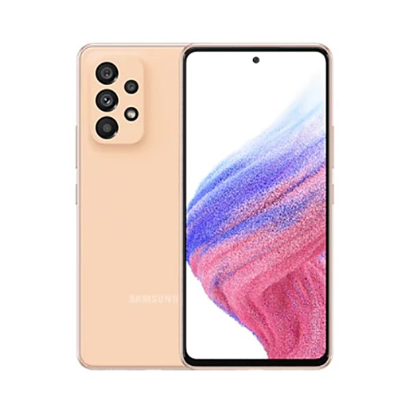 Samsung Mobile Phone Awesome Peach / Brand New / 1 Year Warranty Samsung Galaxy A53 5G, 8GB/256GB, 6.5″ Super AMOLED, 120Hz Display, Octa-core, Quad Rear Cam 64MP + 12MP + 5MP + 5MP, Selfie Cam 32MP