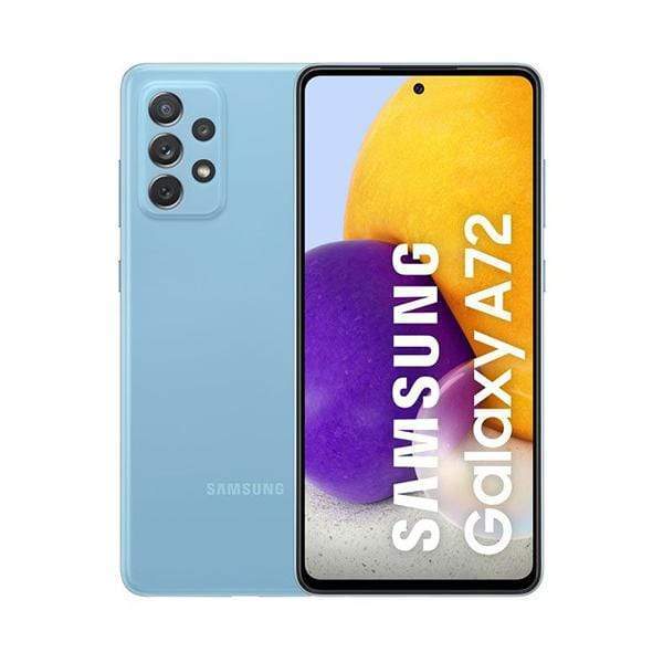 Samsung Mobile Phone Awesome Blue / Brand New / 1 Year Samsung Galaxy A72, 8GB/256GB, 6.7″ Super AMOLED, 90Hz Display, Octa-core, Quad Rear Cam 64MP + 8MP + 12MP + 5MP, Selphie Cam 32MP