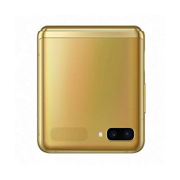 Samsung Mobile Phone Mirror Gold Samsung Galaxy Z Flip, 8GB/256GB, 6.7″ Foldable Dynamic AMOLED Display, Octa-core, Dual 12MP + 12MP Rear Cam, 10MP Selphie Cam