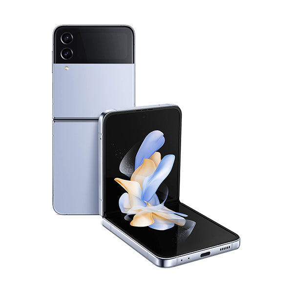 Samsung Mobile Phone Blue / Brand New / 1 Year Samsung Galaxy Z Flip4, 8GB/256GB, 6.7″ Foldable Dynamic AMOLED Display, Qualcomm SM8475 Snapdragon 8+ Gen 1 (4 nm), Dual 12MP + 12MP Rear Cam, 10MP Selfie Cam