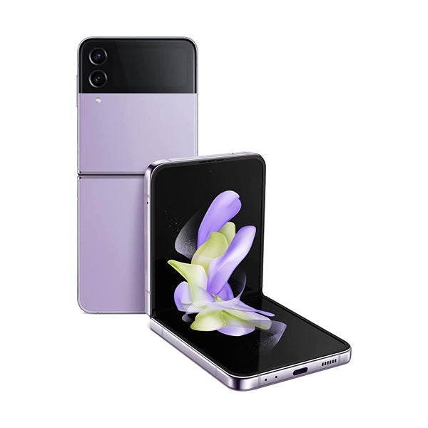 Samsung Mobile Phone Purple / Brand New / 1 Year Samsung Galaxy Z Flip4, 8GB/256GB, 6.7″ Foldable Dynamic AMOLED Display, Qualcomm SM8475 Snapdragon 8+ Gen 1 (4 nm), Dual 12MP + 12MP Rear Cam, 10MP Selfie Cam
