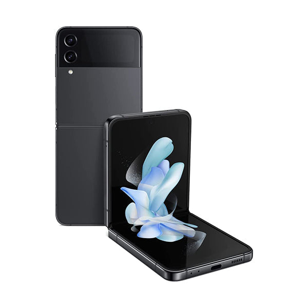 Samsung Mobile Phone Graphite / Brand New / 1 Year Samsung Galaxy Z Flip4, 8GB/256GB, 6.7″ Foldable Dynamic AMOLED Display, Qualcomm SM8475 Snapdragon 8+ Gen 1 (4 nm), Dual 12MP + 12MP Rear Cam, 10MP Selfie Cam