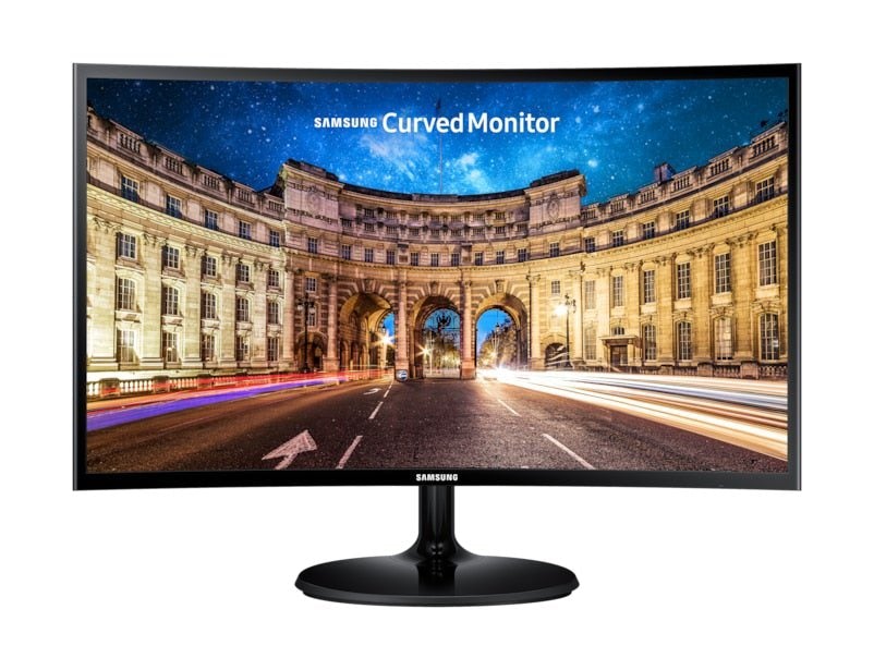 Samsung Monitors Black High Glossy / Brand New / 1 Year Samsung LC27F390FHMXZN 27" LED Curved Gaming Monitor, D-Sub, HDMI