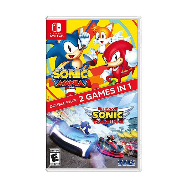 SEGA Switch DVD Game Brand New Sonic Mania + Team Sonic Racing Double Pack - Nintendo Switch