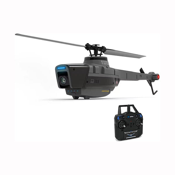 Sentry Wav Drones Black / Brand New RC Helicopter with Camera for Adults, C128 Sentry Drone with 1080P HD Camera, 4 Channel RC Heli, 6-AXis Gyro, Single Paddle, One Key Take-off / Landing