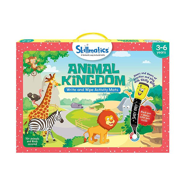 Skillmatics Educational Toys Brand New Skillmatics, Animal Kingdom, 3-6 Years, Creative Fun Activities for Kids, SKILL09AKB
