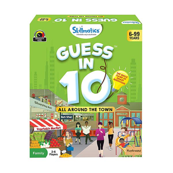 Skillmatics Educational Toys Brand New Skillmatics, Guess in 10 All Around The Town, 6-99 Years, Super Fun for Travel & Family Game Night, SKILL58GAT