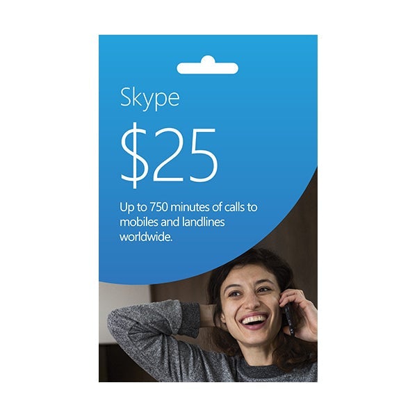 Skype voip subscriptions Skype Credit 25 USD