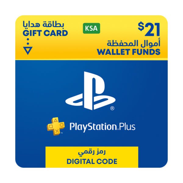 Sony Playstation Plus Membership KSA PlayStation Wallet Topup Network Card USD 21