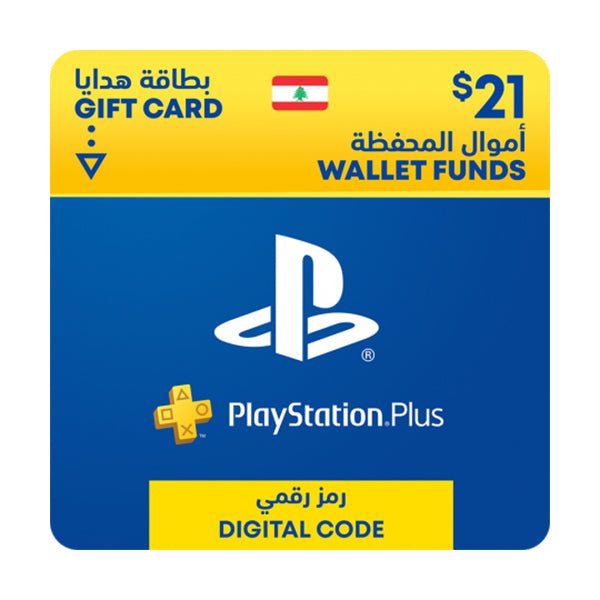 Sony Playstation Plus Membership Lebanon PlayStation Wallet Topup Network Card USD 21