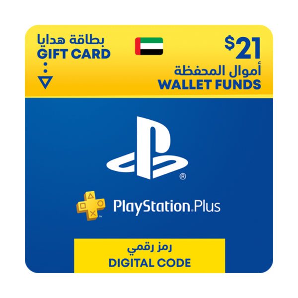 Sony Playstation Plus Membership UAE PlayStation Wallet Topup Network Card USD 21
