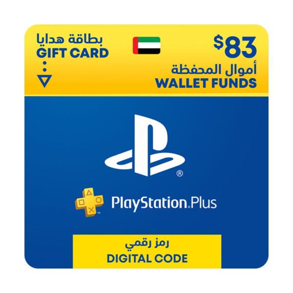 Sony Playstation Plus Membership UAE PlayStation Wallet Topup Network Card USD 83