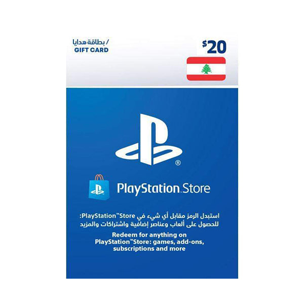 Lebanon PlayStation Gift Card 20 USD Price in Lebanon Mobileleb