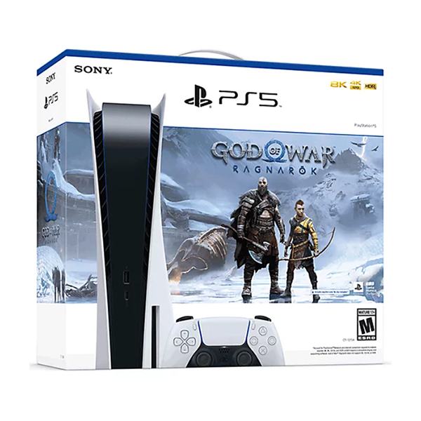 Sony PS5 Console White / Brand New / 1 Year PS5™ Console – God of War™ Ragnarök Bundle