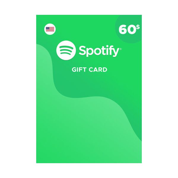 Spotify Digital Currency Spotify USD 60 Digital Code USA
