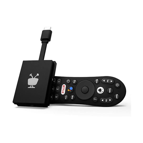 TiVo Streaming Media Players Black / Brand New / 1 Year TiVo Stream 4K – Every Streaming App and Live TV on One Screen – 4K UHD, Dolby Vision HDR and Dolby Atmos Sound – Powered by Android TV – Plug-In Smart TV