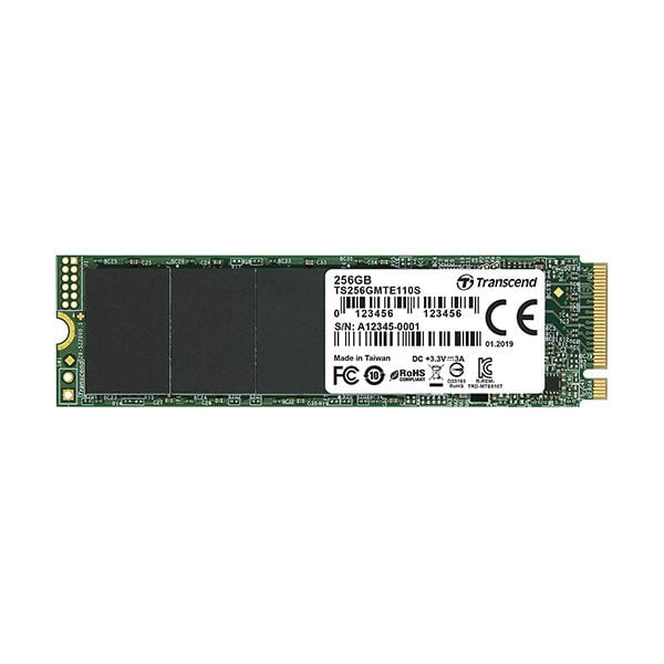 Transcend Hard Drives & SSDs Brand New / 1 Year Transcend 256GB NVMe PCIe Gen3 X4 MTE110S M.2 SSD Solid State Drive (TS256GMTE110S)
