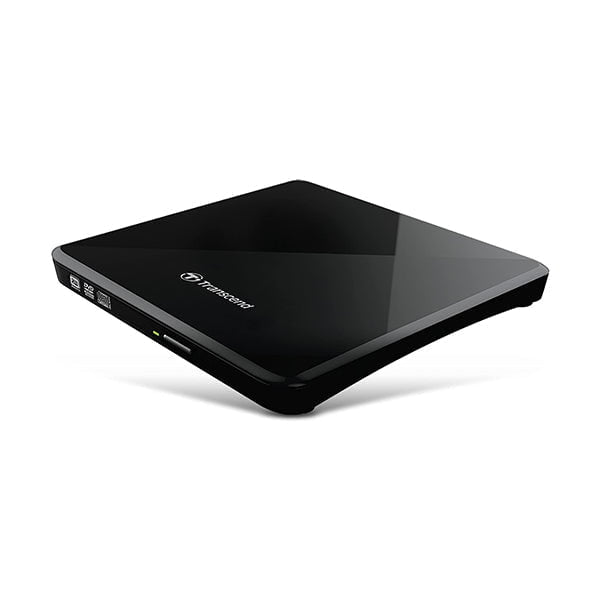 Transcend Black / Brand New / 1 Year Transcend 8K Extra Slim Portable DVD Writer Optical Drive TS8XDVDS