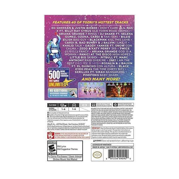 Amazon Just Dance 2020 Unlimited Nintendo Switch Dance Unlimited