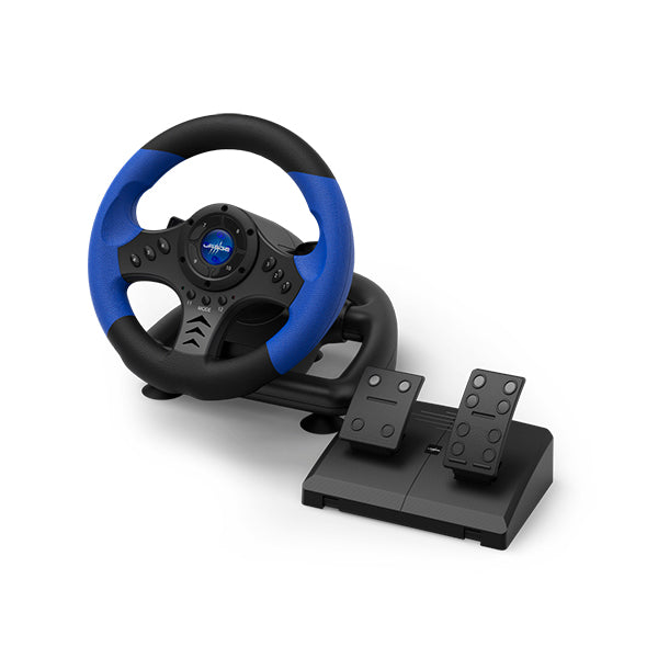 uRage Steering Wheels Black / Brand New / 1 Year uRage GripZ 500 Gaming Racing Wheel, PC, Rubber Coated Grips, Dual Vibration, Pedal Unit