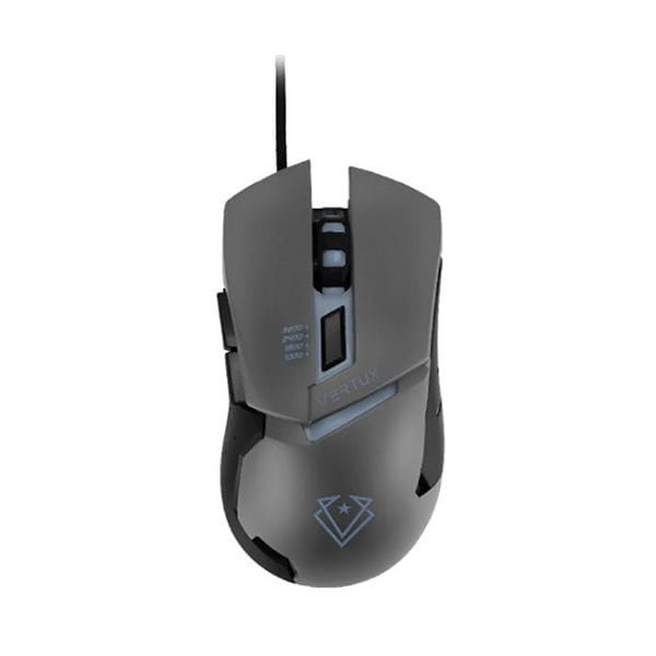 Vertux Keyboards & Mice Grey / Brand New / 1 Year Vertux, Dominator Quick Response Ergonomic Gaming Mouse