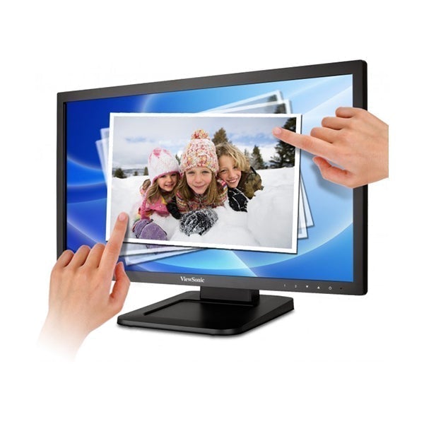 ViewSonic Monitors Black / Brand New / 1 Year Viewsonic TD2220 Multi-Touch 22" Monitor, Scratch Resistant, Full HD, 1 DVI-D, 1 VGA, 2 USB, 1 Audio Port