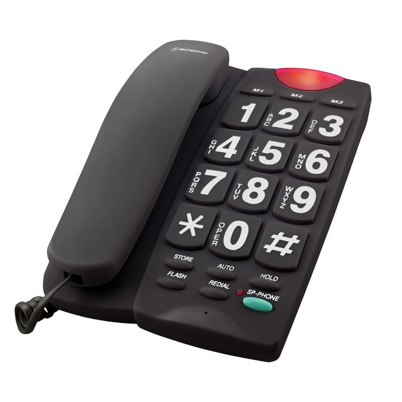 Westinghouse Corded Phones Black / Brand New / 1 Year Westinghouse Corded Telephone - 916