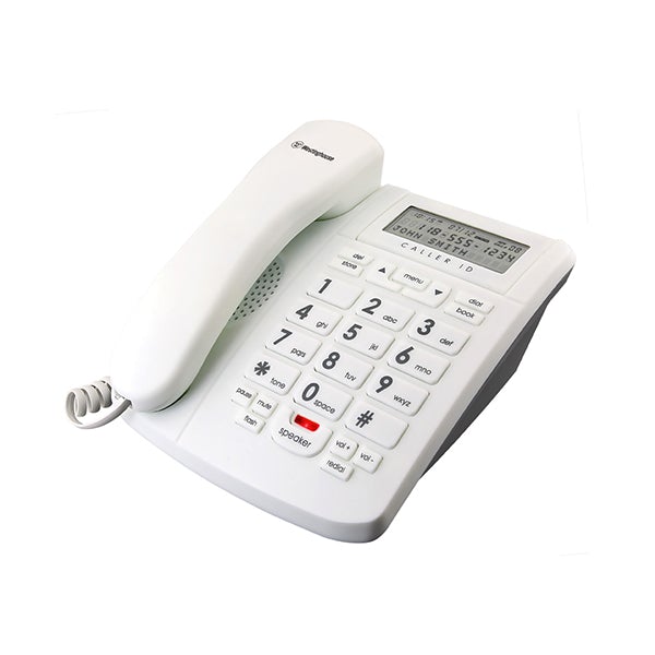 Westinghouse Corded Phones White / Brand New / 1 Year Westinghouse Trimline Corded Telephone - 315