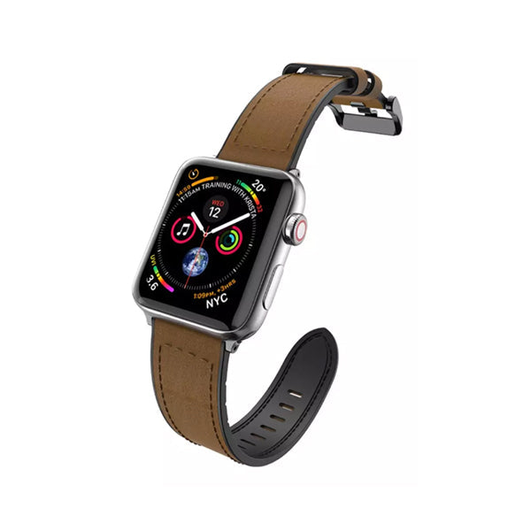 X-Doria Smartwatch & Smart Band Accessories Brown / Brand New X-Doria Hybrid Leather Band For Apple Watch 42-44mm