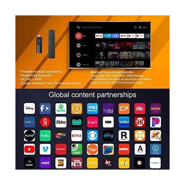 Xiaomi Mi TV Stick Android 9.0 Smart TV Dongle Chromecast HD Dolby DTS