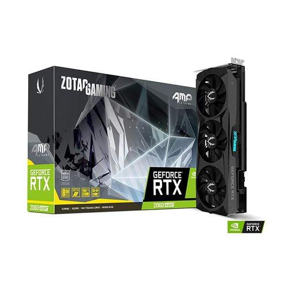 ZOTAC GAMING 8GB GeForce RTX 2060 SUPER AMP Extreme GDDR6 256-bit 14Gbps Gaming Graphics Card, IceStorm 2.0, Extreme Overclock, Spectra Lighting, ZT-T20610B-10P